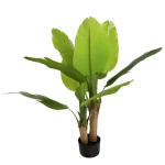 شجرة موز صناعية، مقاس 120 سم، لون أخضر 