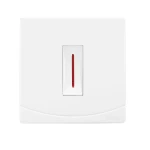 مفتاح كهرباء ثنائى القطب بلمبة 20 امبير سدرا الفنار مقاس 7×7 سم اللون ابيض 