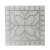 Concrete Tile Geometric Flower Design, Dimensions 40x40x5 cm, Gray Color | Al Sarif Company