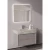 Modern Wooden Washbasin With Marble basin LED mirrors, Size 80×40 cm
