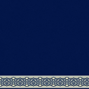 موكيت المساجد لون كحلي، طول الخيط 12 ملم، زخرفة إسلامية، موديل سجي | 