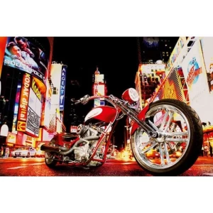 Decorative Wall Mural Cities Design 175 cm × 115 cm, Red | Balbaid Decor Company