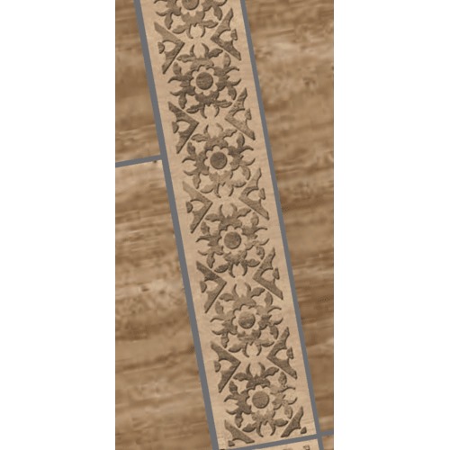 Ceramic Floor, Size 9.5x50 cm, Rectangular Shape, Border Royal Color | Future Ceramic Company