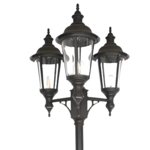 Outdoor Lighting Pole 240x65 cm, Black Color | Matkel Store