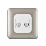 فيش كمبيوتر كات 6 مزدوج، لون تيتانيوم، 7×7 سم | سبكترا 