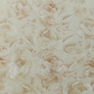Floral Wallpaper 15.6m x 106cm Beige with Red Color | Luxury line
