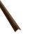 Wall Wooden Corner, size 290x2.5x2.5 cm, color brown, Model Number408