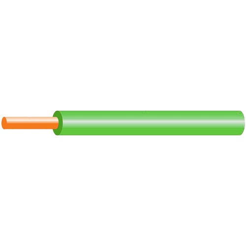 Solid Copper Single Core Electrical Wire 6mm 450/750V PVC 85°C Green 100m | Saudi Cable Company (SCC)