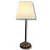 Classic Small Table Lamp, 53 cm Height, 23 cm Diameter, Pearl Black Color