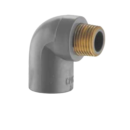 PVC Elbow 90° Male Brass Insert Schedule 80 ½×¾ inch Dark Gray | Chanal Company for investments