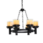 Luxury Crystal Pendant Light, 170 cm Length, 67 cm Width, Black