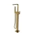 Floor Shower Mixer Standing With Movable Handle 107.3×27.5×21 cm, Matt Gold