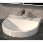 Over Counter Top Wash Basin Size 48x48x18 cm, Off White Color | Saudi Ceramics Factory