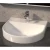 Over Counter Top Wash Basin Size 48x48x18 cm, Off White Color | Saudi Ceramics Factory