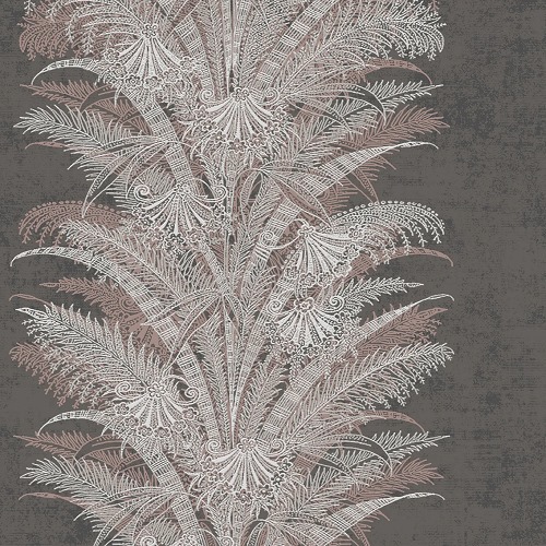 Wall Covering Leaves Design 1.005x53 cm, Gray Color, Model Cabinet | Abyat Company