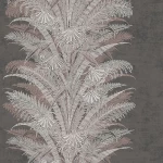 ورق حائط تصميم اوراق الشجر مقاس 1.005×53 سم، لون رمادي، موديل كابينت