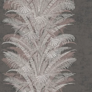 ورق حائط تصميم اوراق الشجر مقاس 1.005×53 سم، لون رمادي، موديل كابينت | شركة ابيات