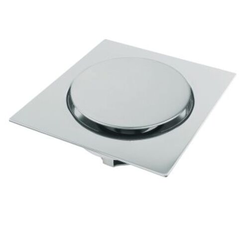 صفاية مربعة للتصريف، مقاس 20×20 سم، لون كروم | N116.020-3