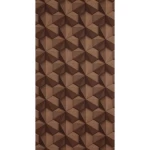 Dutch Geometric Wall Covering Size 10m x 0.53m, Brown Color, Model 218416