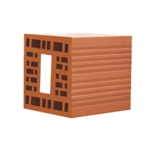 Perforated Loading Bearing Red Bricks Size 20 cm Weight 6.25 kg | Al-Khayyat for red bricks