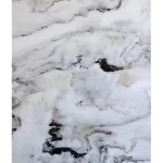 Chinese Marble alternative pvc Rectangle, Size 280 x 122 cm, White with black veins color