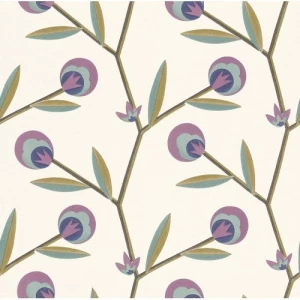 Floral Wallpaper 10m x 0.53m Beige Color, Model 440324 | Balbaid Decor Company
