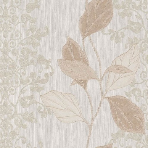 Leaf Patterned Wall Decoration 10m x 1.06m Beige, Model 5433 | Balbaid Decor Company