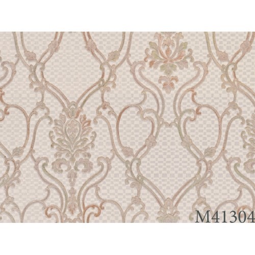 Italian Wallpaper Classic Design 10m x 1.06m, Beige, Model 41304 | Balbaid Decor Company