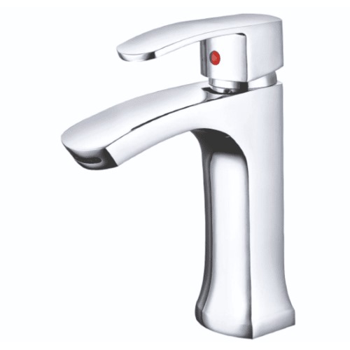 Short Washbasin Faucet 1.87×1.45 cm, Chrome | Prime Alarabia