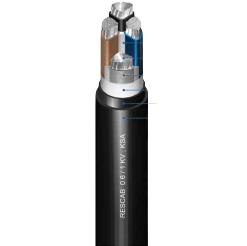 Stranded Aluminium Cable 240 mm², 4 Core, 0.6/1kV, PVC Insulation, 250 M/Drum | Red Sea Cables