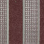 ورق جدران ايطالي لون احمر داكن تصميم مقلم ، مقاس 10 م×0.70 م، موديل rc17038