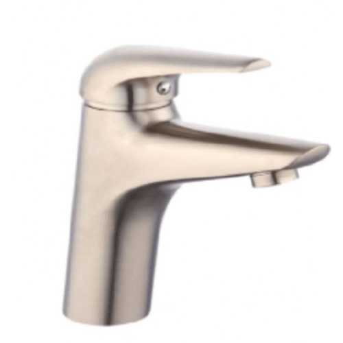 Short Automatic Washbasin Mixer Brass, Light Bronze | Al Muhaidib Sanitary and Ceramic