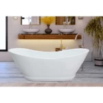 Modern white bathtub size 170×75 cm