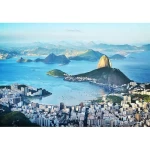 Decorative wall mural cities design, size 366cm × 254 cm, blue color