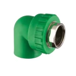 كوع  بلاستيك بي بي ار بسن خارجي ماركة شانل مقاس  1×1 بوصه  قطر خارجي 37 مم لون اخضر 