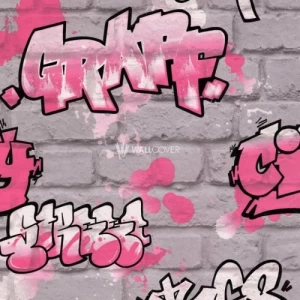 German Wall Covering Youth & Children 10m x 0.53m Pink, Model 237818 | Balbaid Decor Company