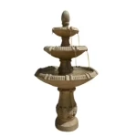 Ceramic decorative fountain, beige color, size 200 x 100 cm