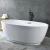 Golden Acrylic Oval bath Bathtub Size 170x80 cm, White Color