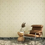 ورق جداري نقشات طول 10 م، عرض 50 سم، لون بيج 