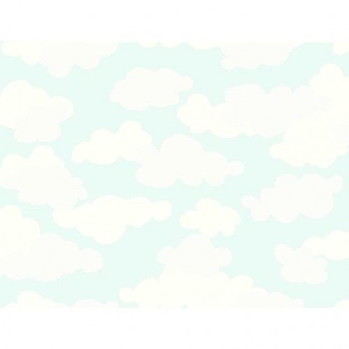 American Wall Covering Youth & Children 10m x 0.53m Off White Blue | Balbaid Decor Company
