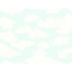 American wall Covering for youth and children, size 10 m x 0.53 m, off white with blue color, model GK8959 