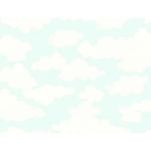 American Wall Covering Youth & Children 10m x 0.53m Off White Blue | Balbaid Decor Company