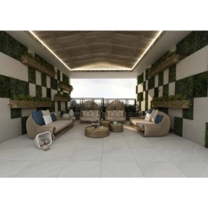 Outdoor Ceramic Floor Tiles 43x43 cm, 12 mm Thickness, Gray | Saudi Ceramics