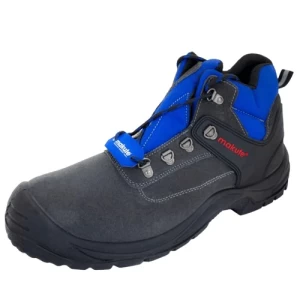 Safety Shoes Size 40 PVC Sole Blue and Black | Makute