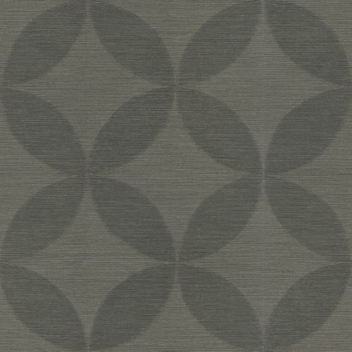 Geometric Wallpaper Dark Beige 10m x 0.73m, Model 45148 | Balbaid Decor Company