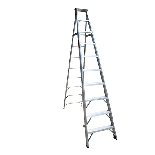 Two in One Aluminum Ladder 10 Steps, Max Length 5.6 m | ARAB PROS COMPANY