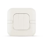 مفتاح انارة ثلاثي (دركسيون) حبة عريضة 10 أمبير، ابيض، مقاس 7×7 سم، 250 فولت | سبكترا