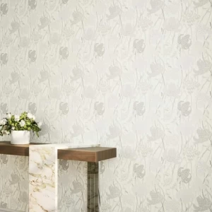Leaf-patterned Wall Decoration 10 mx50 cm, Beige Color | 