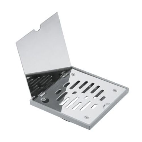 صفاية تصريف ارضيه ستانلس ستيل 15×15 سم لون فضى | N116.158