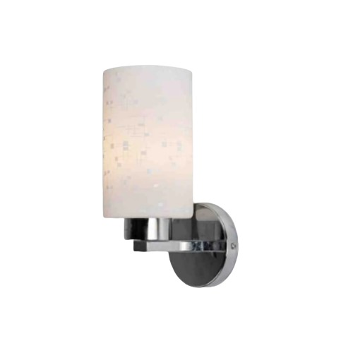 Small Wall Sconce 23 cm Length, 10 cm Width, Silver Color | 